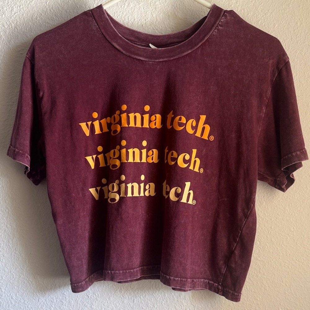Virginia Tech Maroon Crop Top